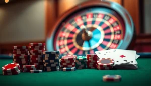 Experience thrilling gaming at https://shbet.law/ with vibrant casino tables and roulette wheels.