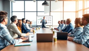 Engaged team discussing construction advocacy Colorado policies in a professional setting.