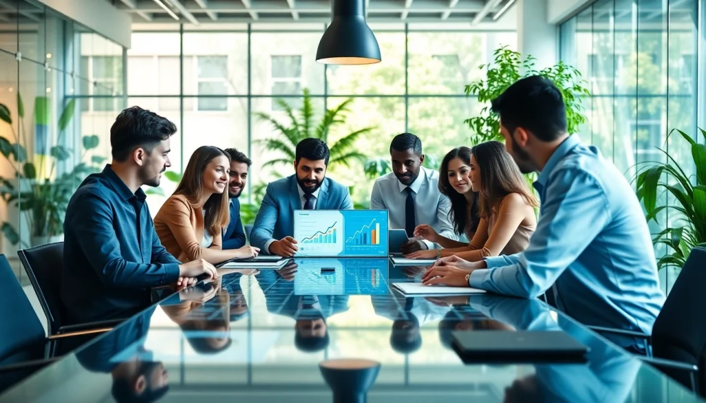 Engaging team discussion exemplifies business growth insights and collaborative innovation.