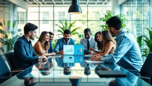 Engaging team discussion exemplifies business growth insights and collaborative innovation.