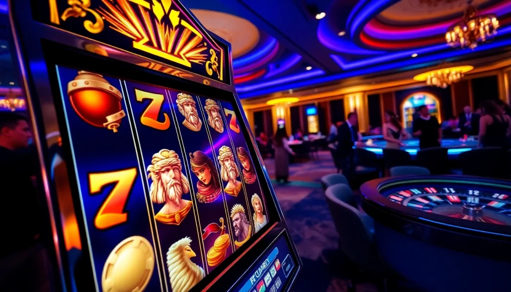 Putar gulungan pada mesin slot Zeus sambil merasakan sensasi kegembiraan di kasino.