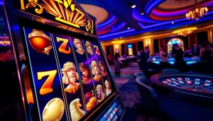 Putar gulungan pada mesin slot Zeus sambil merasakan sensasi kegembiraan di kasino.