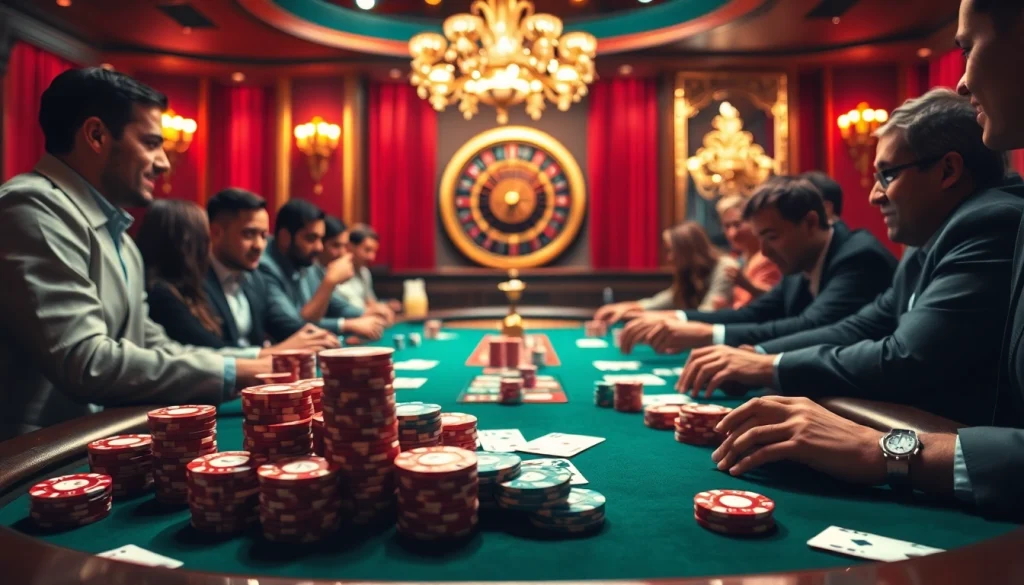 Experience thrilling gambling action at https://s8glx.com with a vibrant poker table scene
