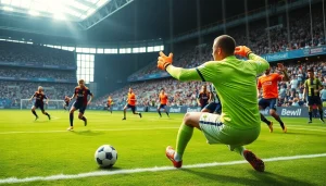 ภาพการเซฟลูกฟุตบอลอย่างยอดเยี่ยมจากผู้รักษาประตูในสนาม ผลบอลสดgoal