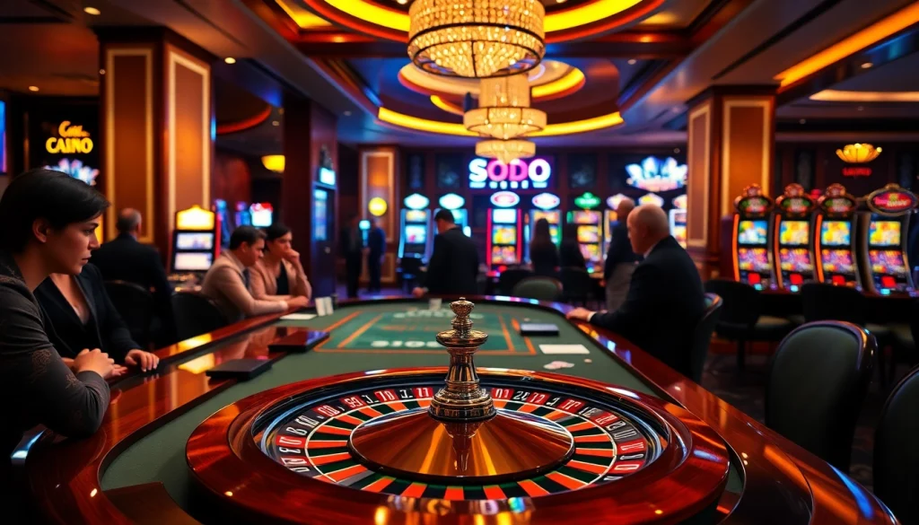 SODO Casino offers an exciting gaming experience with elegant tables and thrilling gameplay.
