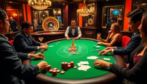 Catch the excitement of ca khia tv with a vibrant casino scene showcasing intense poker gameplay and stylish ambiance.