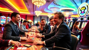 depozitsiz Mostbet oynamaq üçün müasir kazino mühitində oyunçular