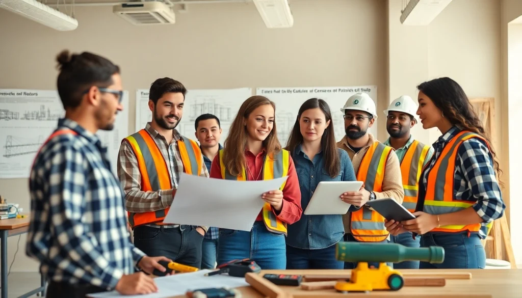 Students learning at construction trade schools in Texas, showcasing hands-on skills and active engagement.