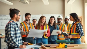 Students learning at construction trade schools in Texas, showcasing hands-on skills and active engagement.