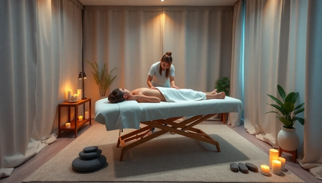 출장 massage service in a relaxing, professional setting with a skilled therapist.