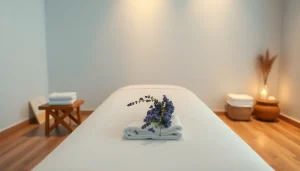 Relaxing setting for 서울출장마사지 with soothing colors and inviting atmosphere.