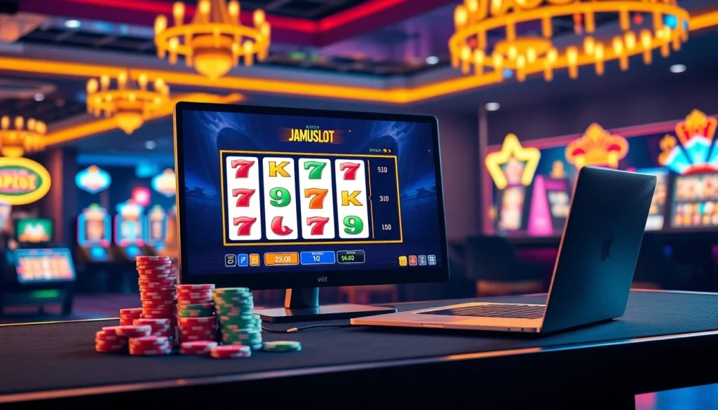 Experience thrilling wins with JAMUslot through captivating online slot games and vibrant casino visuals.