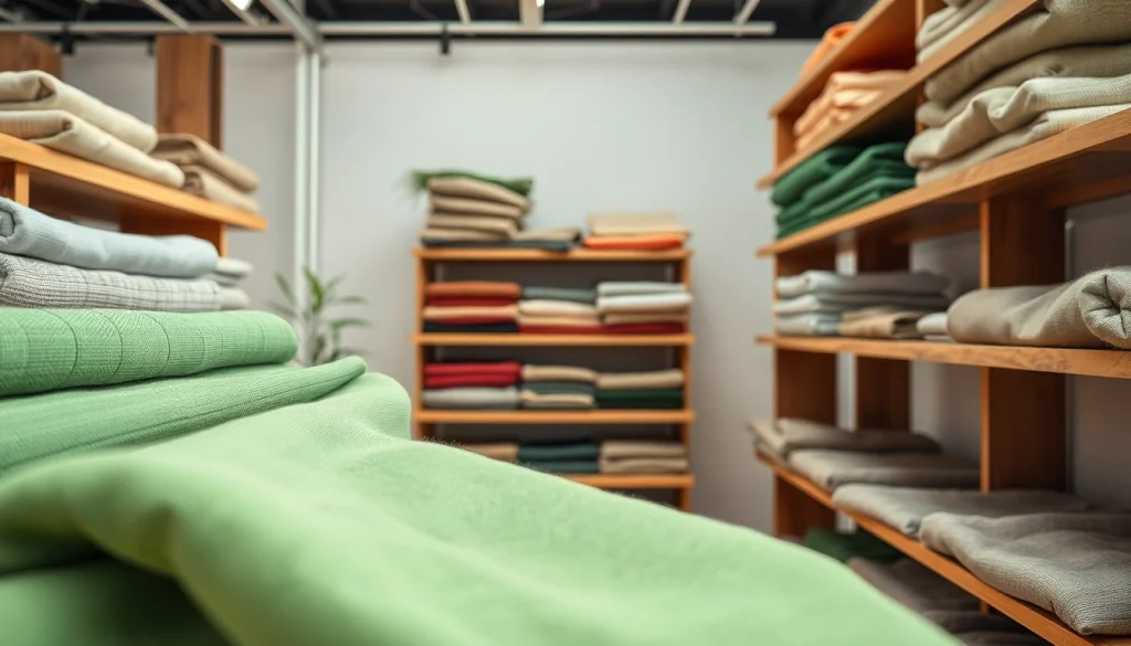 Duurzame stoffen in een stijlvol overzicht van ecologisch verantwoorde materialen.