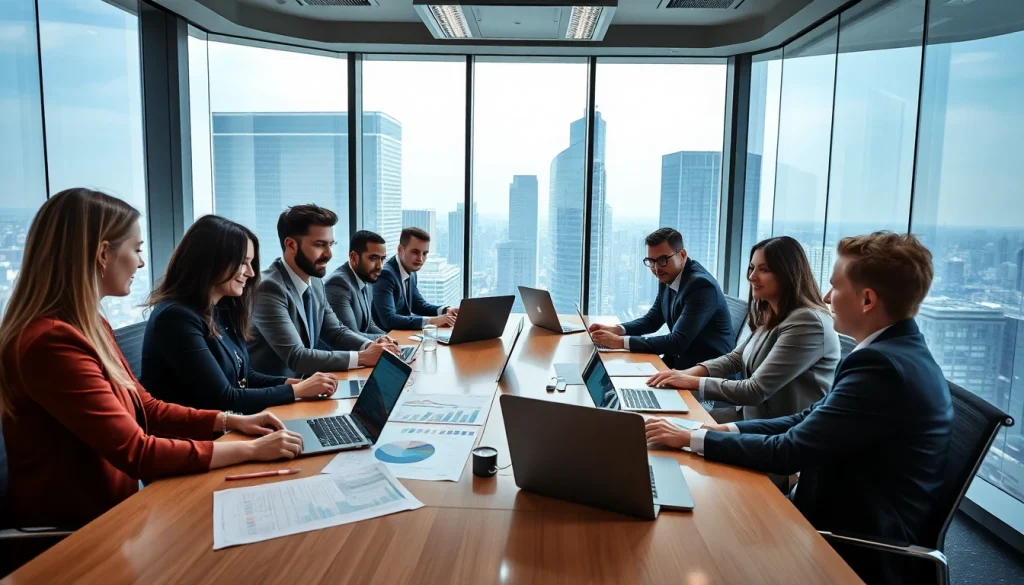 Explore competitive intelligence faqs through a dynamic business meeting showcasing analyst collaboration.