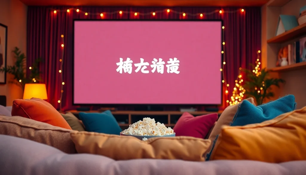 ดูหนังออนไลน์ ในบรรยากาศการชมภาพยนตร์ที่อบอุ่นในห้องนั่งเล่นสะดวกสบาย